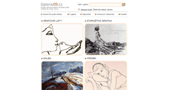 Desktop Screenshot of galerie09.cz